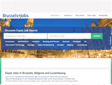 Tablet Screenshot of brusselsjobs.com